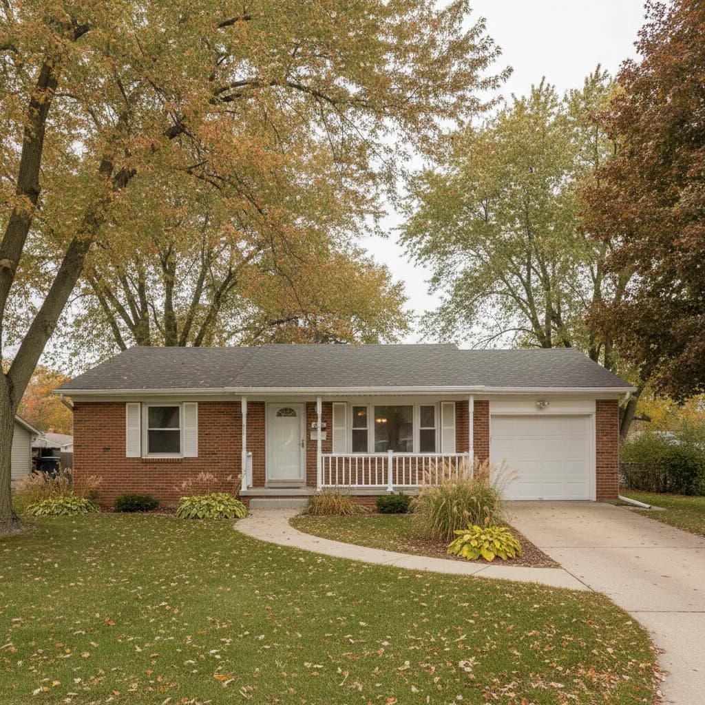 Residential concrete driveway and walkway in Crest Hill, Illinois with broom-finished surfaces.