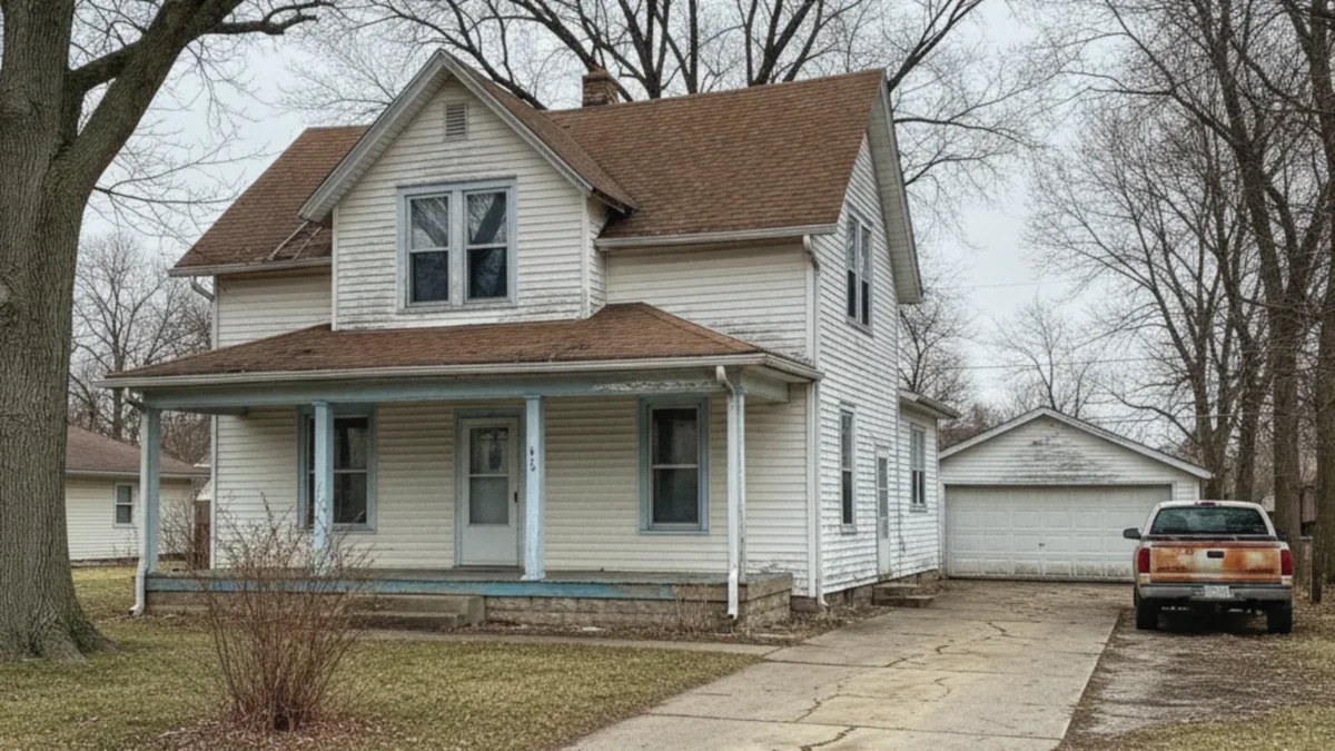 Concrete driveway Lockport Illinois Will County historic older neighborhood residential section repair Tony